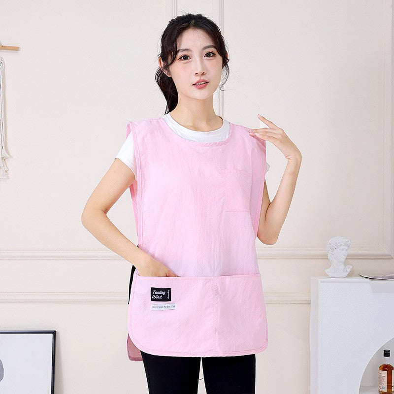 Adjustable Waterproof & Oil-Proof Apron Vest – Versatile Workwear for Kitchen, Coffee Shop & Salon