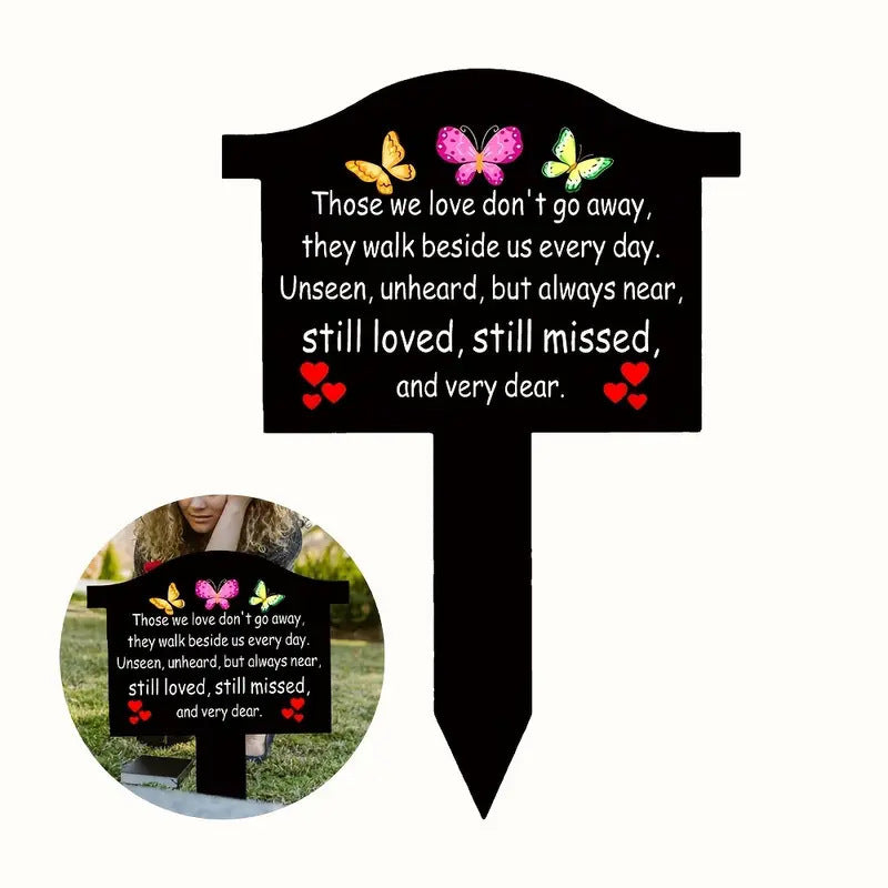 The Forever Garden Stake | Acrylic Remembrance Plaque – For Mom, Dad, or Dear Pet