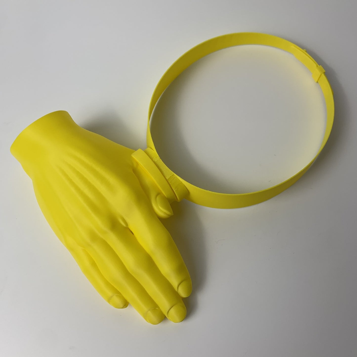 High Five the Sun | Hand-Shaped Funny Visor – Yellow Novelty Headband for Outdoor Sports, Party, Cosplay