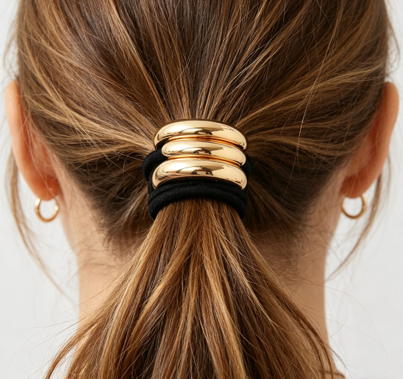 The Punk Hair Ring | Metal Semi-Circle Hair Ties – Gothic, Strong, Unapologetically Cool