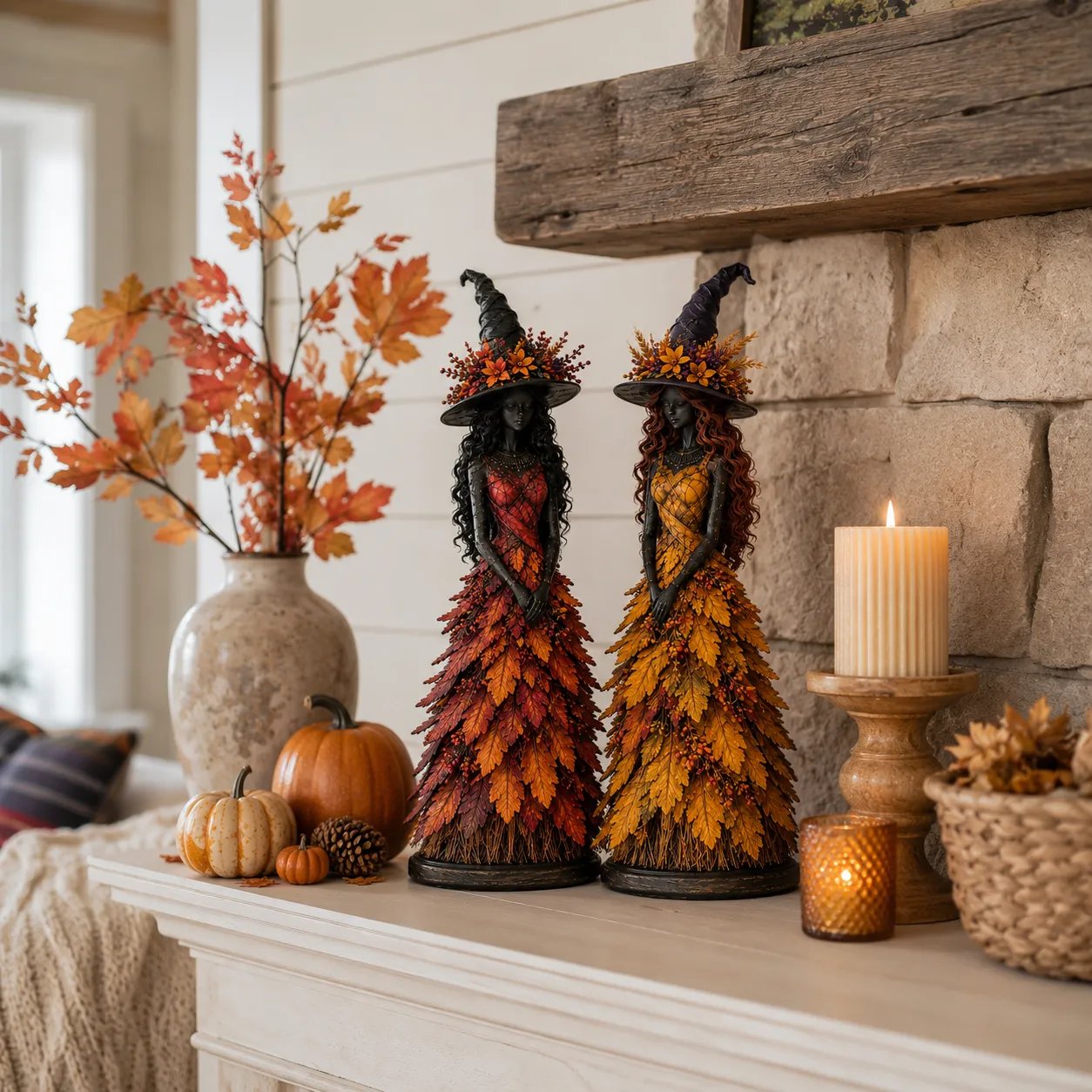 💥LAST DAY: 50% OFF - 🧙 Enchanted Autumn Witch Figure