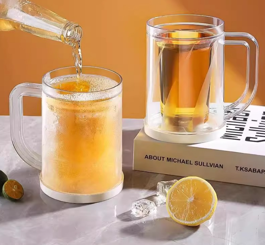 The Frost Core Mug | Double Layer Freezer Cup – Instant Chill for Beer, Soda & Iced Coffee