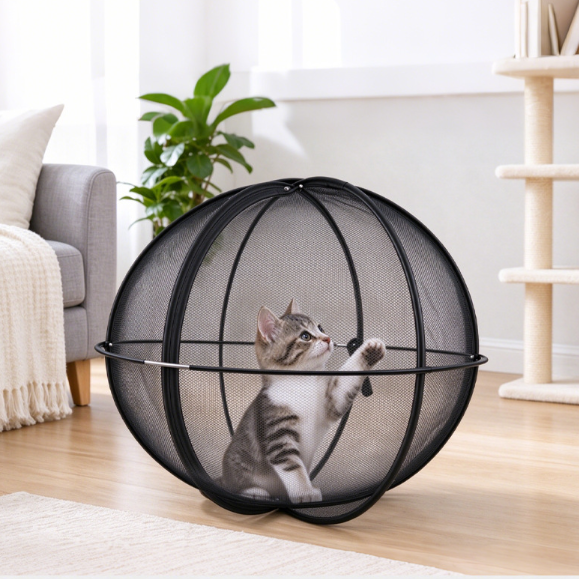 Rolling Cat Tent – Portable Panoramic Outdoor Enclosure & Rolling Cat Sphere