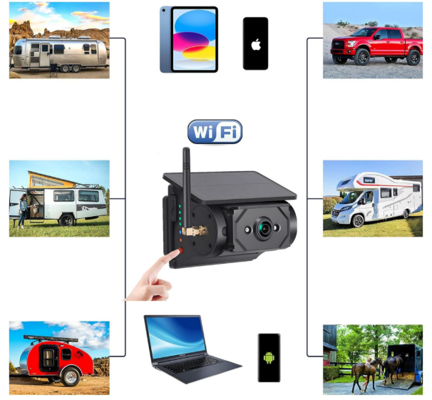Magnetic Solar Wireless WiFi Camera – Heavy-Duty Vehicle Monitoring System