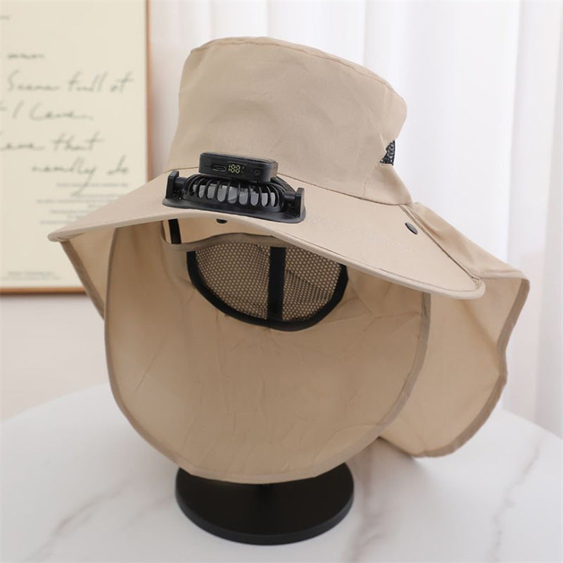 The Solar Cooling Hat | Wide Brim + Built-in Fans – Perfect for Gardening, Greenhouse, Picking & Outdoor Work