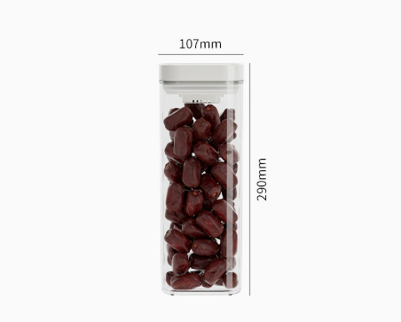 Sealed Storage Container with Pressure Lid / Food Grade Storage Jar for Flour and Grains