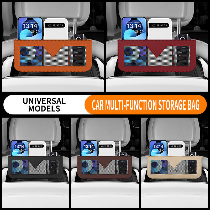 Multifunctional Car Storage Net Bag / Adhesive Phone Bag