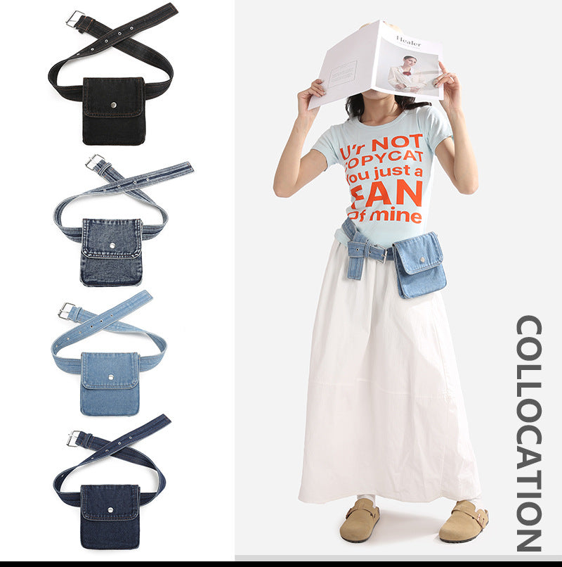2026 New Arrival: Fashion Denim Chest Bag / Vintage Waist Bag