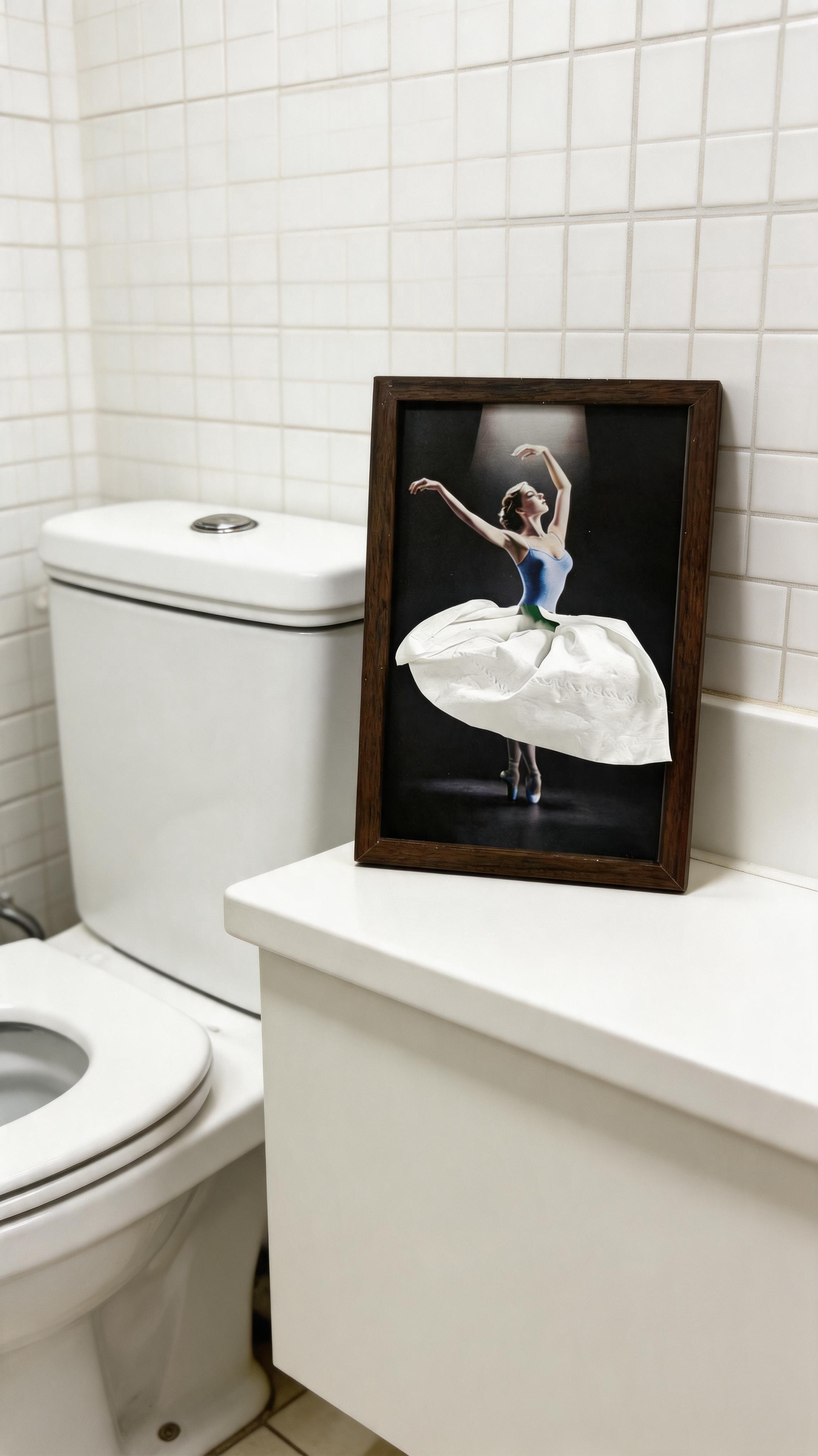 50% OFF - Solid Walnut Wooden Ballet Girl Paper Tray / Natural Wooden Napkin Holder