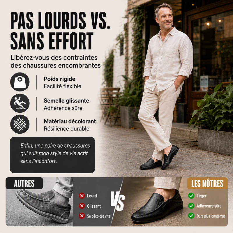 Handmade leather loafers for men, Milanese style