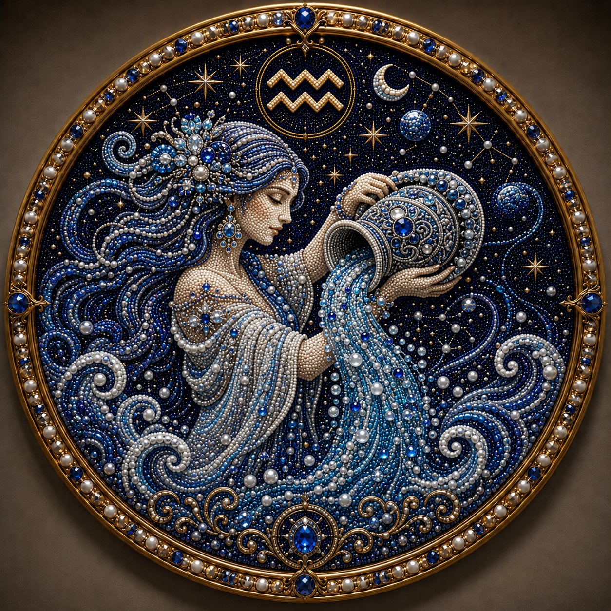 🔥 Bead art set with the 12 zodiac signs ♈🌙