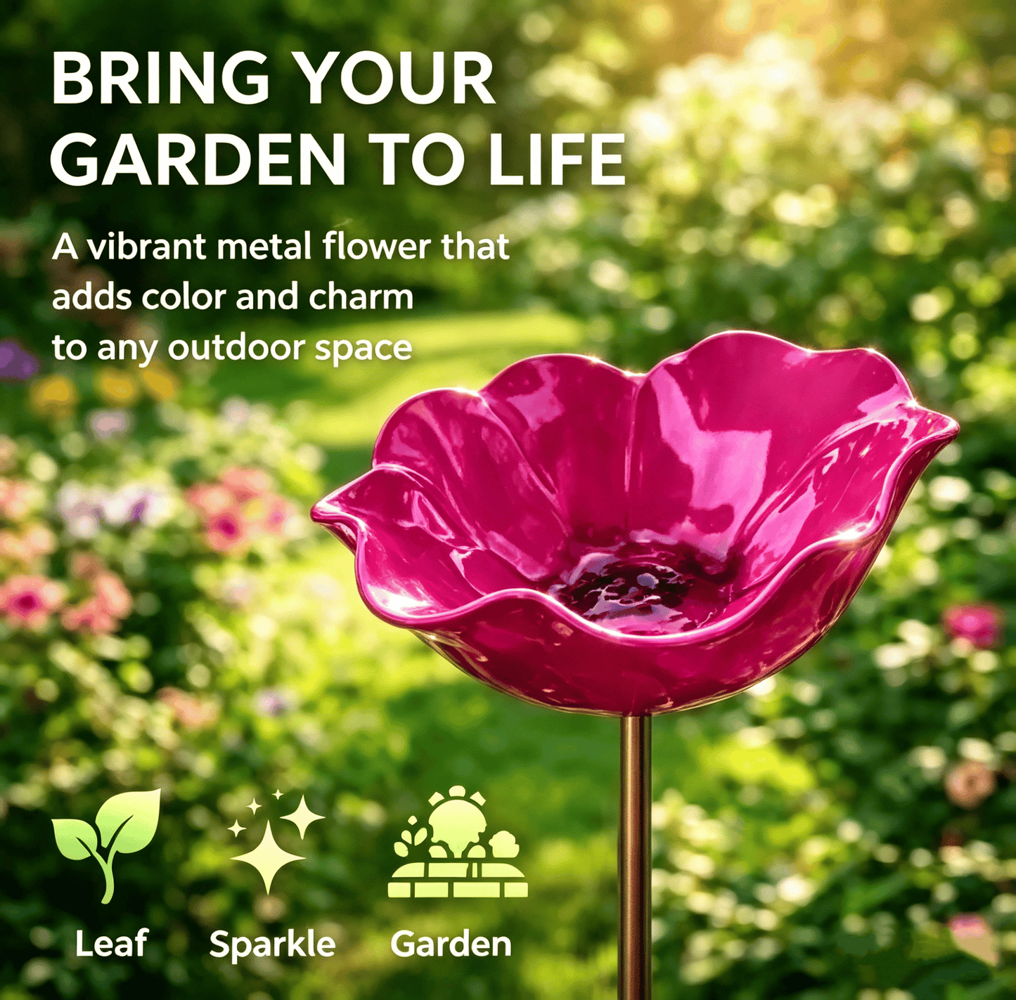 🐦 Mini Bird Bath & Pollinator Water Station  ✨ Attract Birds & Beneficial Insects