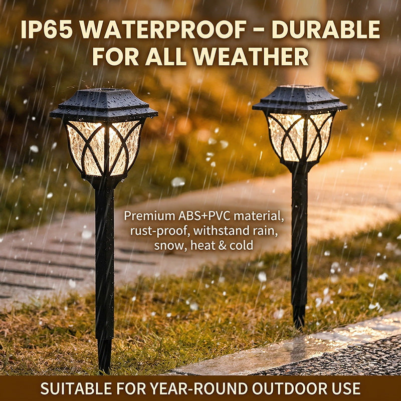 ☀️Solar Pathway Lights Outdoor/Waterproof Solar Garden Lights