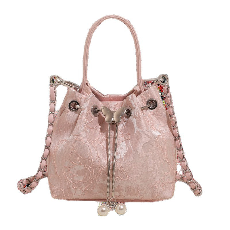 Niche-Design Water Bucket Bag / Chain Backpack for Women 2026