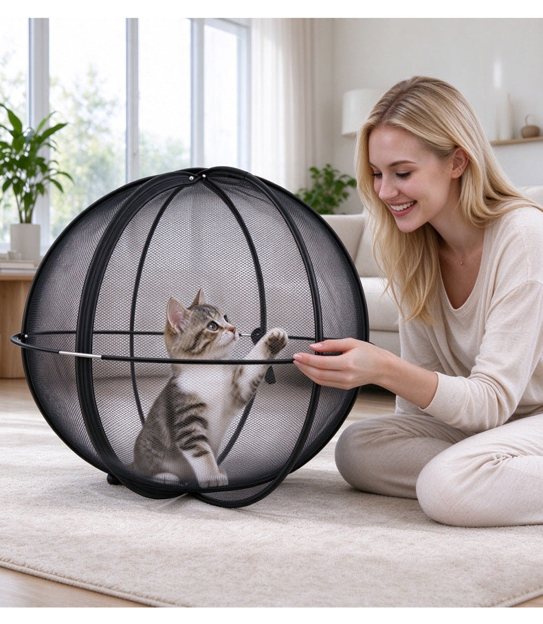 Rolling Cat Tent – Portable Panoramic Outdoor Enclosure & Rolling Cat Sphere