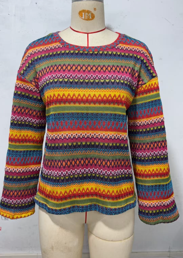 2026 Fall Must-Have: Colorful Loose-Fit Knit Tops for Women