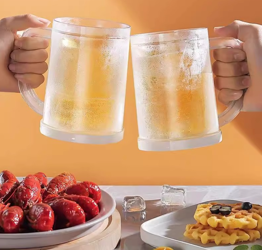 The Frost Core Mug | Double Layer Freezer Cup – Instant Chill for Beer, Soda & Iced Coffee