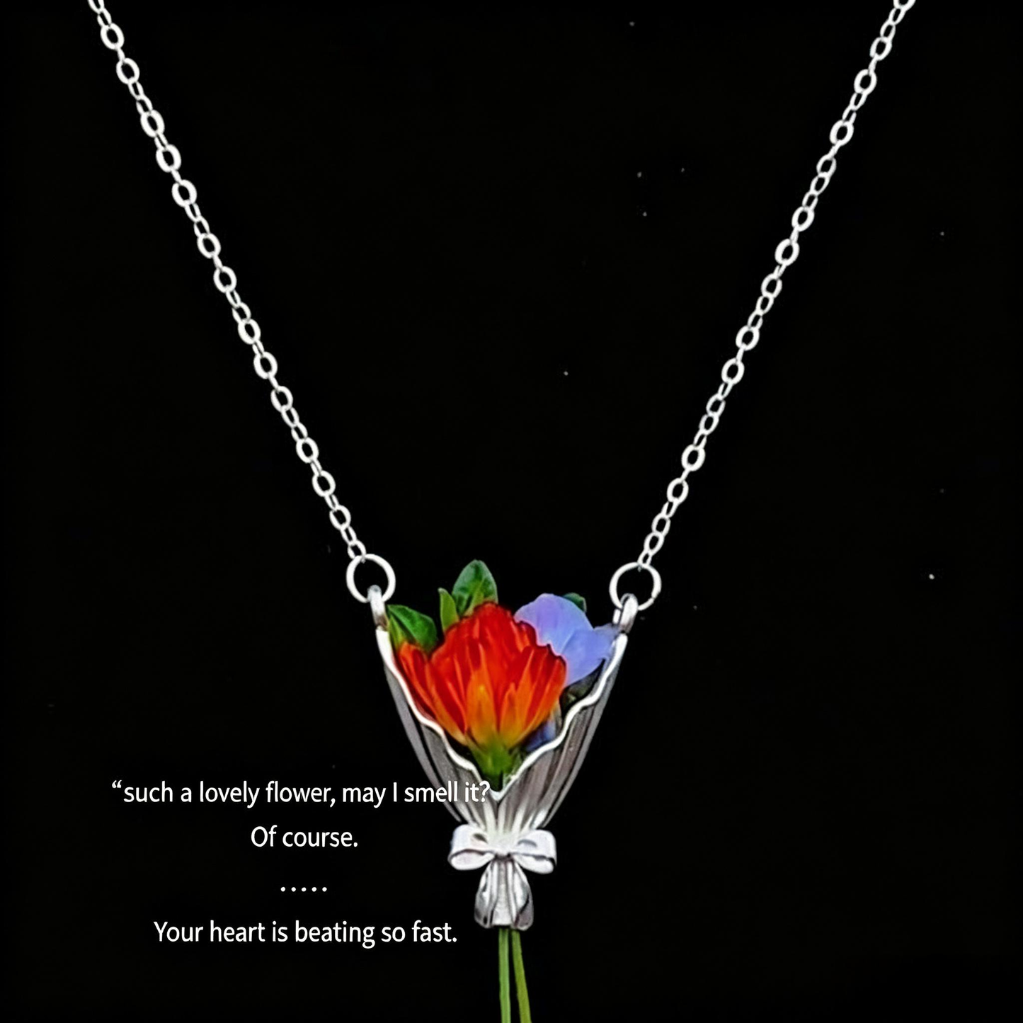 Creative Flower Vase Necklace: A Wearable Piece of Art