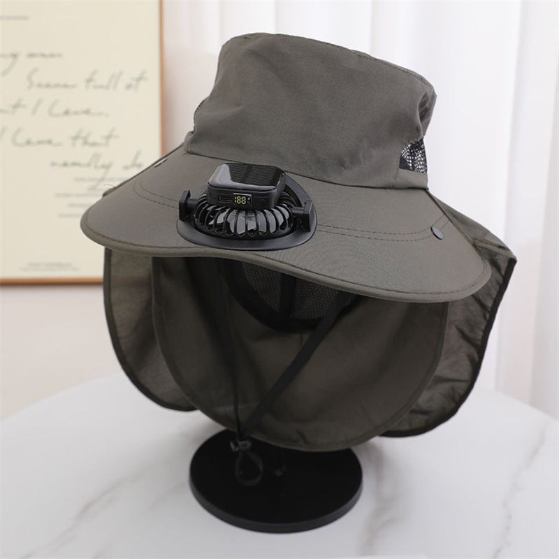 The Solar Cooling Hat | Wide Brim + Built-in Fans – Perfect for Gardening, Greenhouse, Picking & Outdoor Work