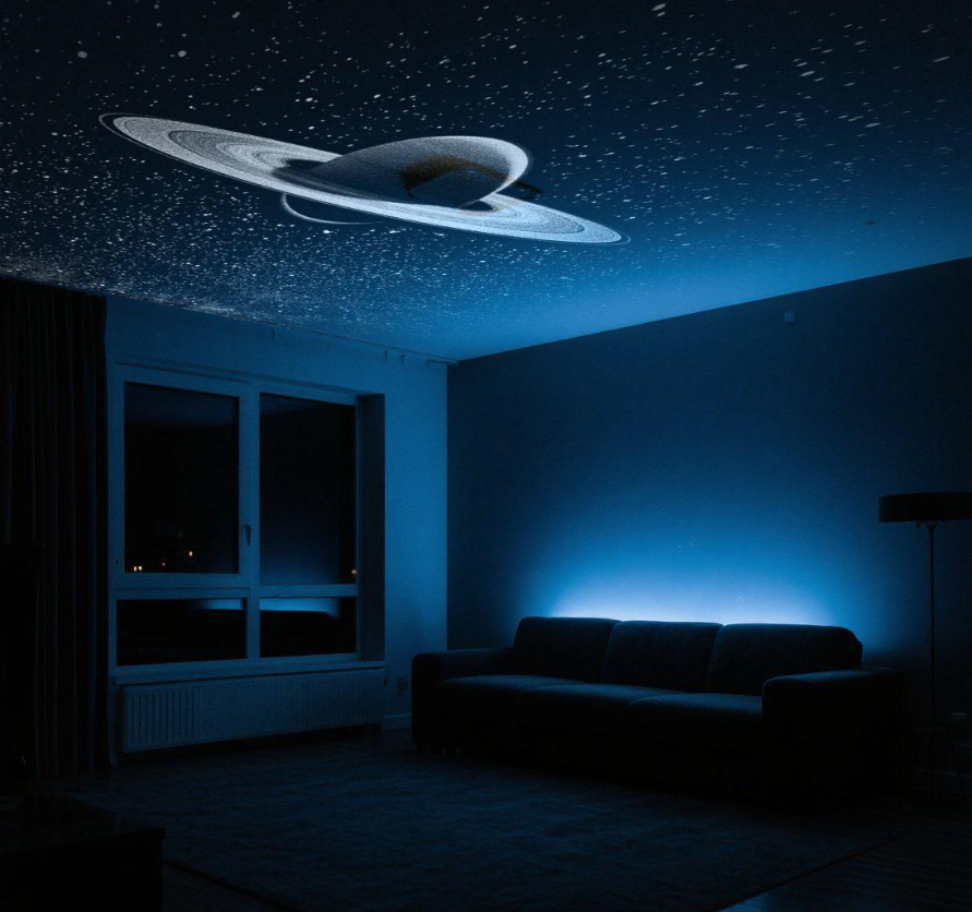 USB Galaxy Projector – Romantic Ambient Light for Car Interior, Bedroom, Party
