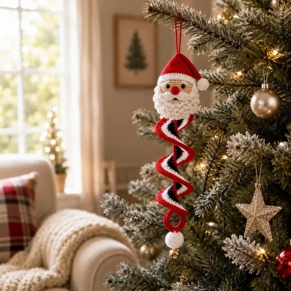 ☃️Last day 50% OFF - DIY spiral crochet snowman set