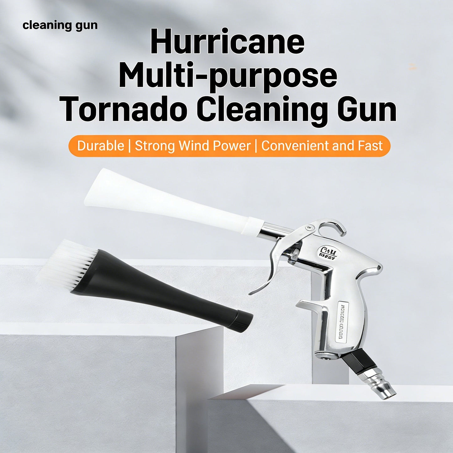 Tornado Cleaning Gun-2-in-1 Air Blaster Gun with Brush