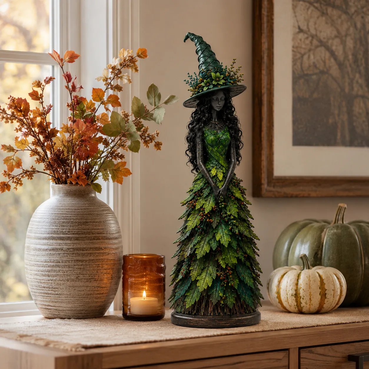 💥LAST DAY: 50% OFF - 🧙 Enchanted Autumn Witch Figure