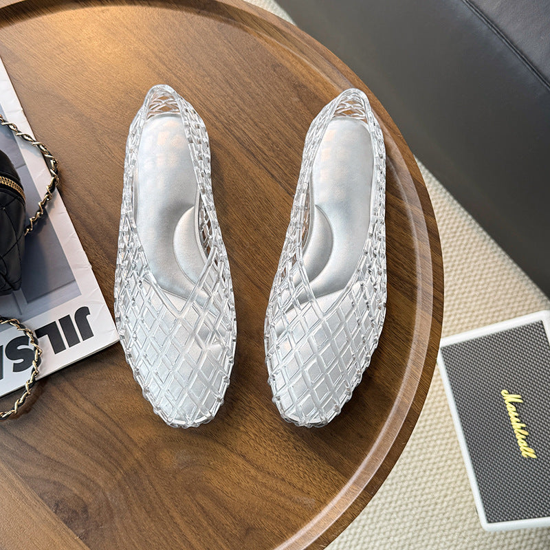 Transparent "Jelly" Pumps for Women / Lightweight, Breathable Summer Shoes