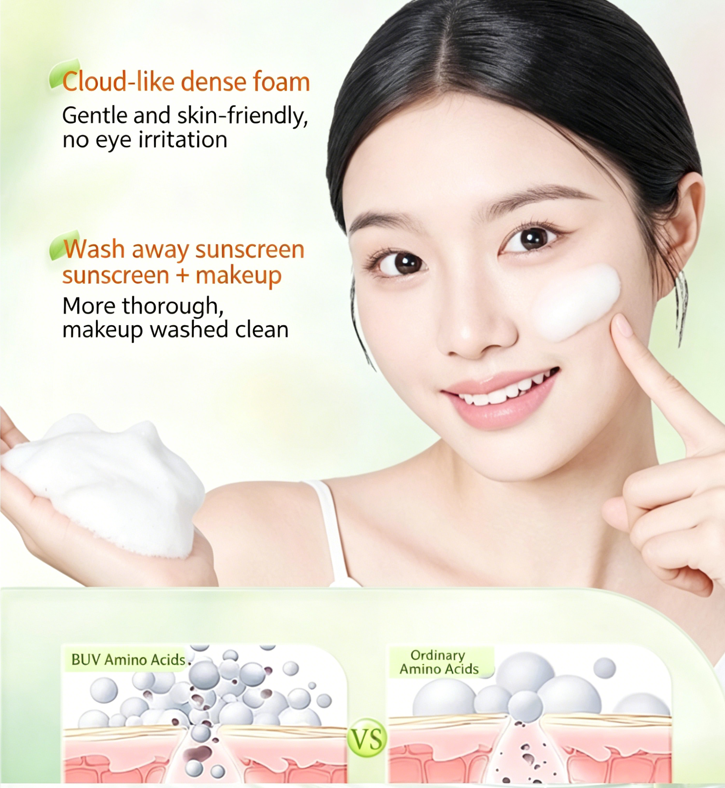 The Green Clean | Chlorophyll + Amino Acid Face Wash – Deep Pore Cleansing, Gentle Enough for Daily Use
