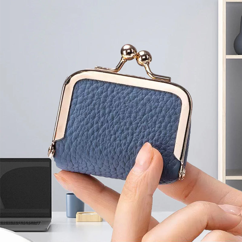 Mini jewelry box made of genuine leather