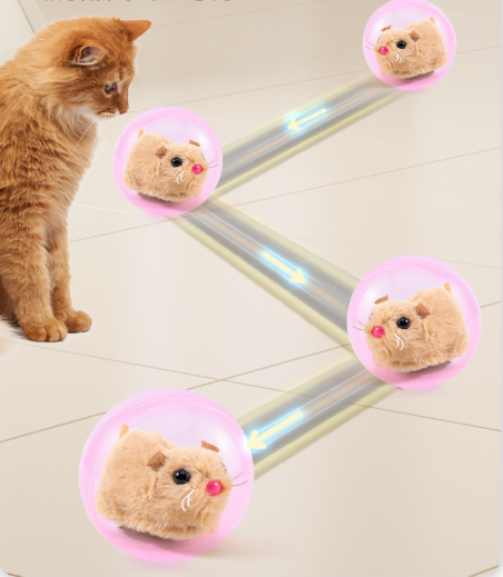 Electric Hamster Rolling Ball Toy / Interactive Pet Toy for Cats, Kids & Dogs