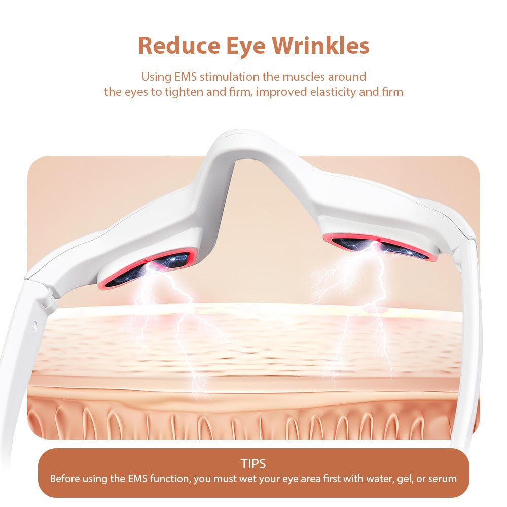 Microcurrent Eye Massager / EMS Red Light Eye Massager for Reducing Dark Circles and Enhancing Eye Aesthetics.