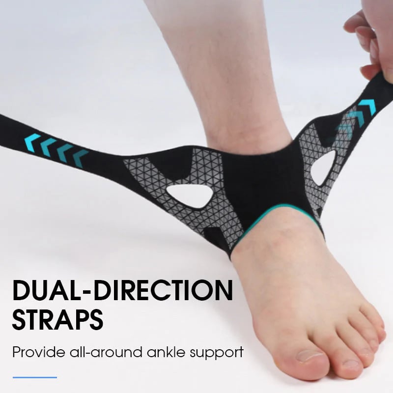 Adjustable elastic ankle brace