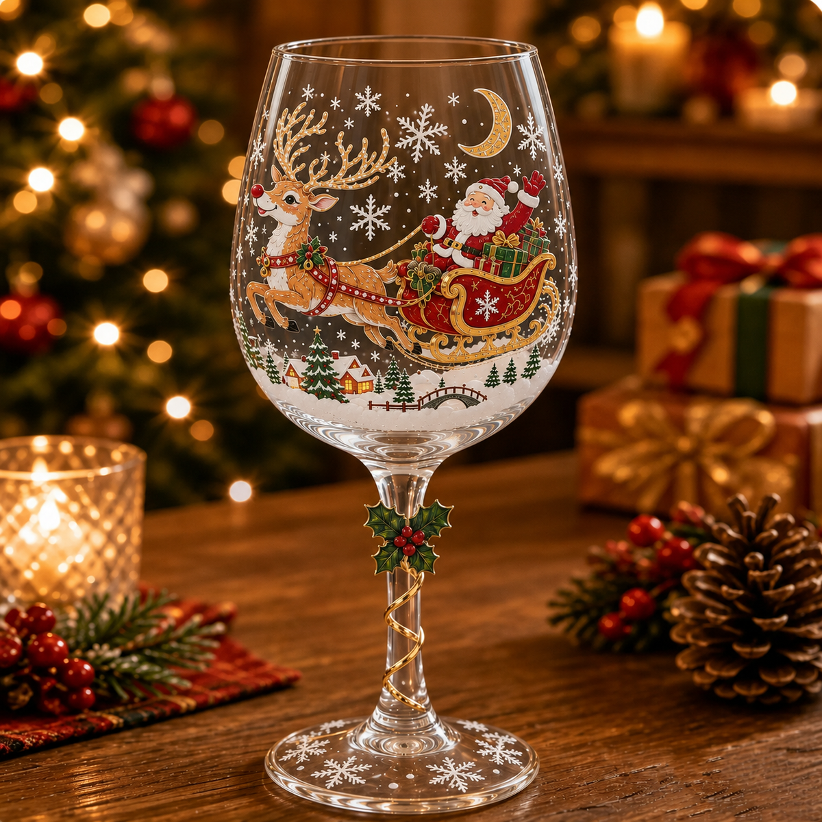 🔥🎁Christmas Wine Glass Collection Gift Box Set✨