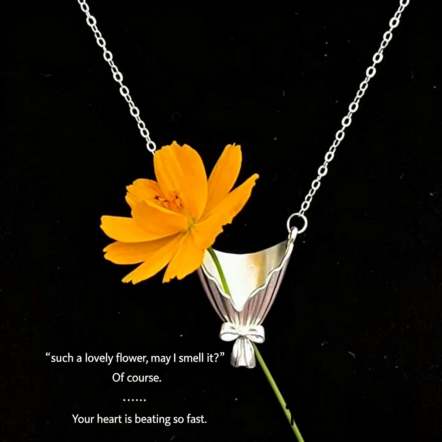 Creative Flower Vase Necklace: A Wearable Piece of Art
