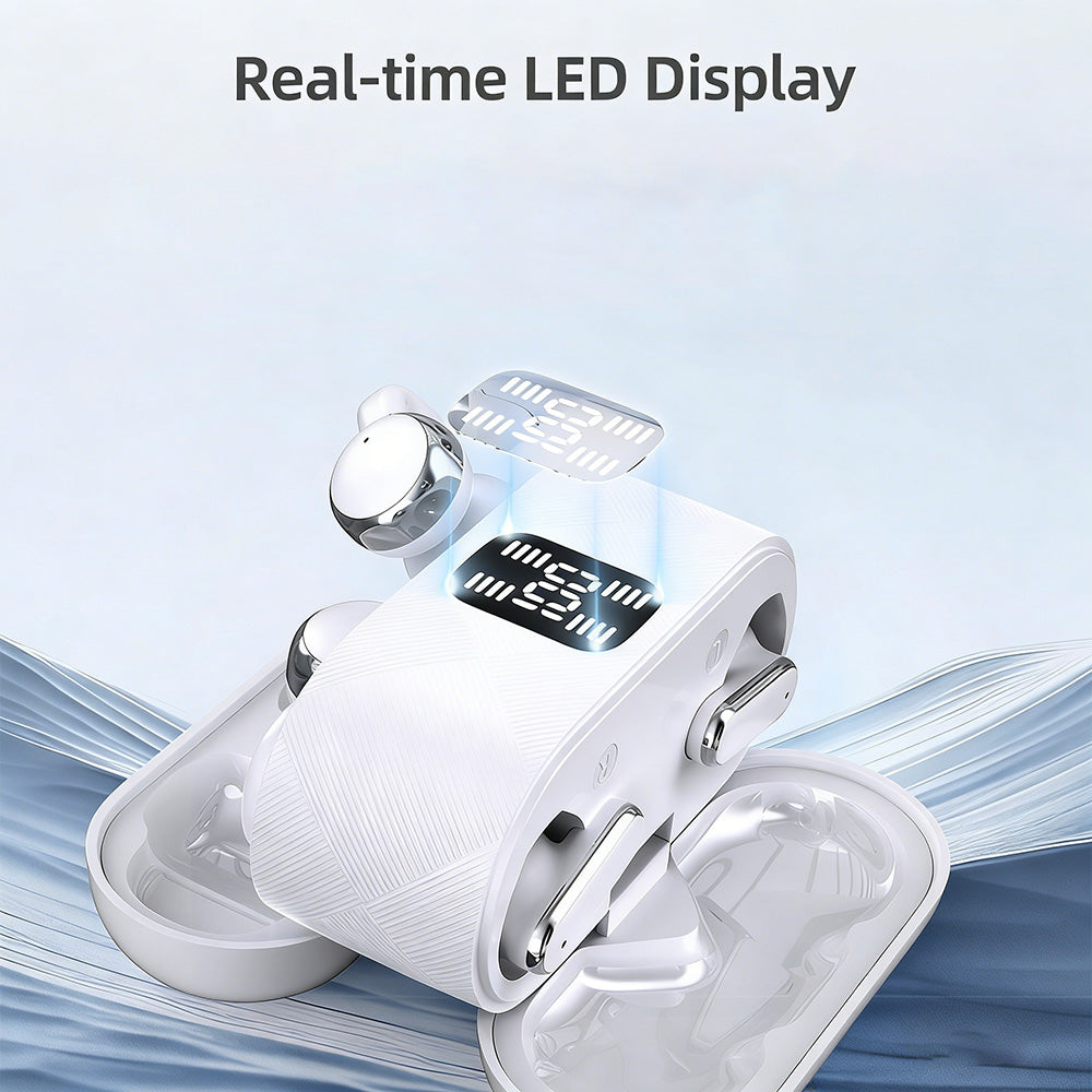 2-in-1 Wireless Bluetooth Earbuds with Ear Clips and Earbuds | 30 Hours Playtime