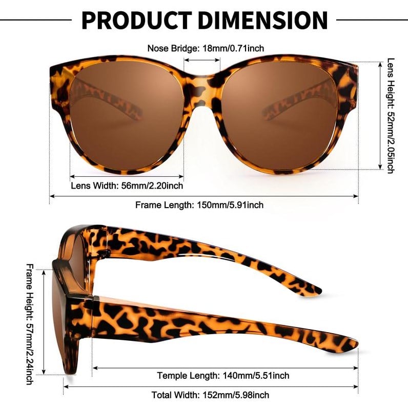 🕶 New XL cat-eye sunglasses with polarized lenses.mi i ochroną UV40