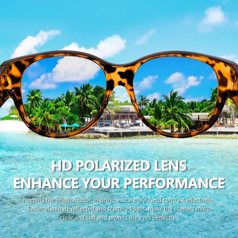 🕶 New XL cat-eye sunglasses with polarized lenses.mi i ochroną UV40
