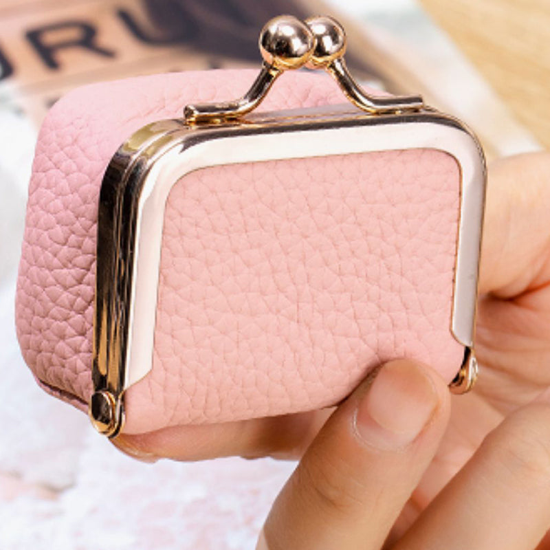Mini jewelry box made of genuine leather
