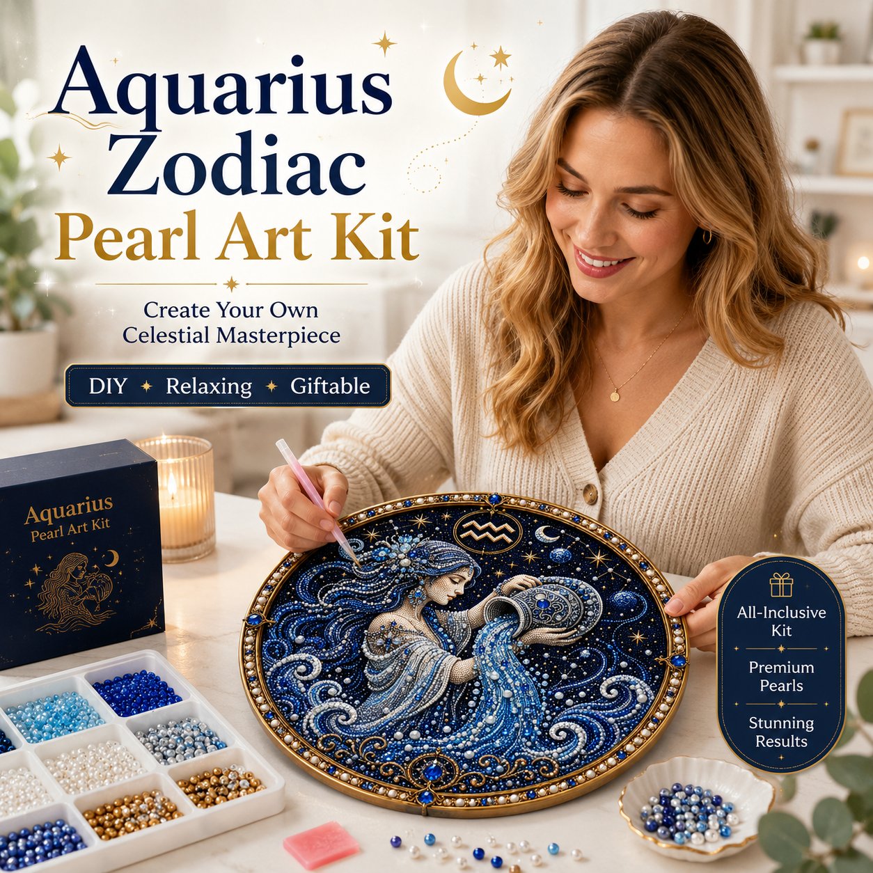 🔥 Bead art set with the 12 zodiac signs ♈🌙