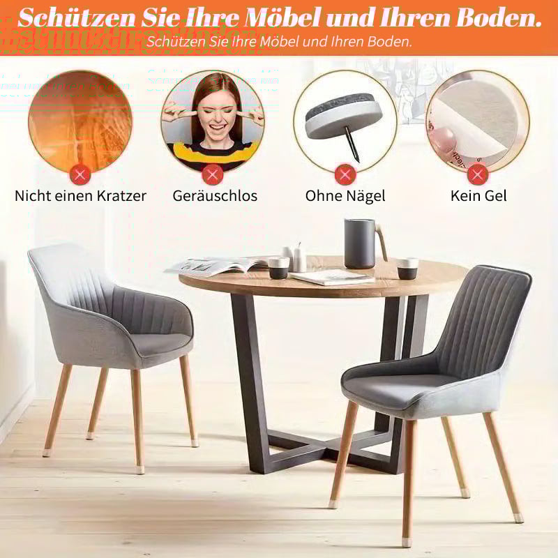 ✨ Universal rubber chair leg protectors – Suitable for all chair leg shapes, scratch-resistant and wear-resistant, the ultimate solution for protecting your floors.