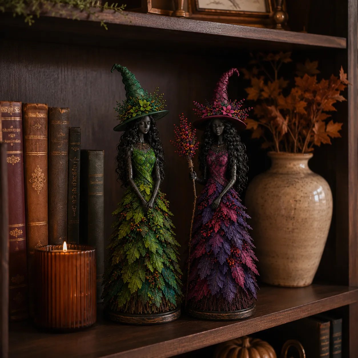 💥LAST DAY: 50% OFF - 🧙 Enchanted Autumn Witch Figure