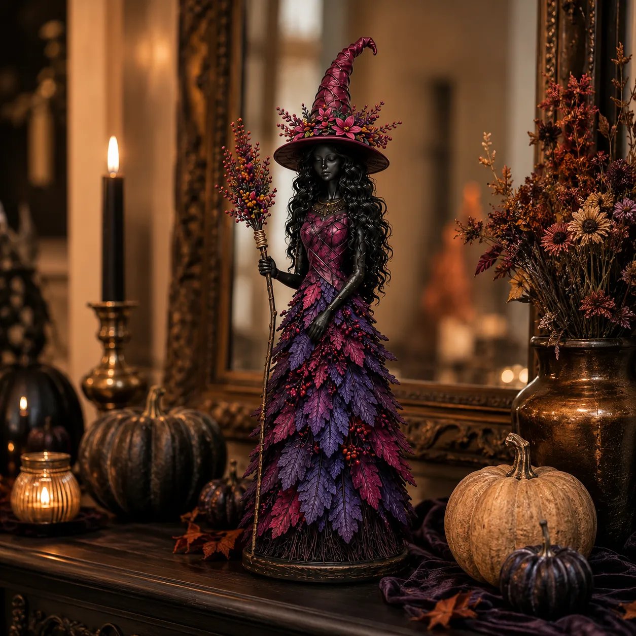 💥LAST DAY: 50% OFF - 🧙 Enchanted Autumn Witch Figure