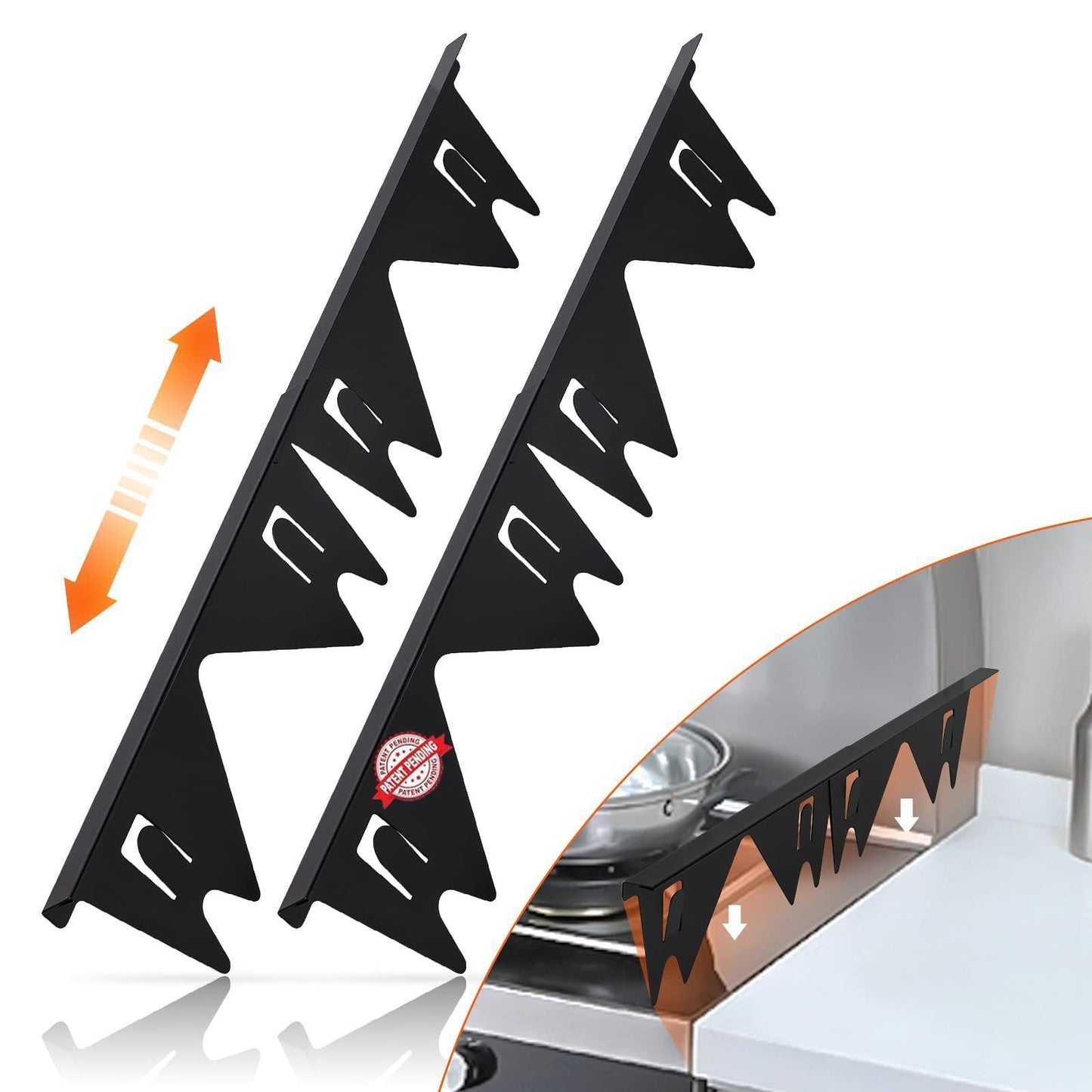 🔥 🎁Retractable Stainless Steel Stove Gap Covers