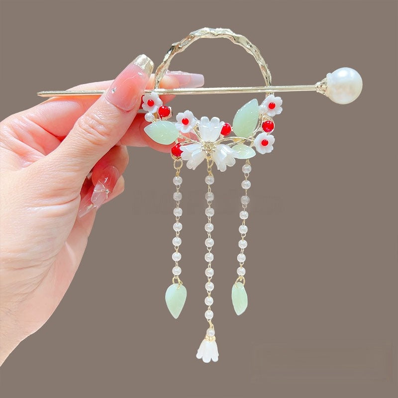 New Style Lily of the Valley Tassel Hairpin – Elegant Hair Stick