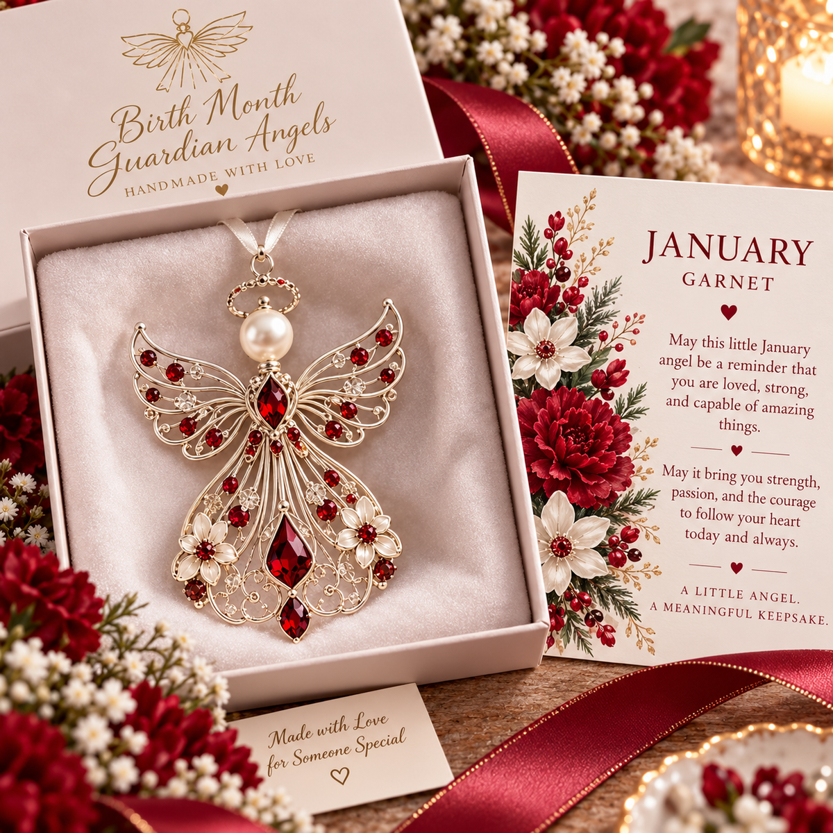 🕊️ Birth Month Guardian Angel Ornament – Not just any angel. Their angel. ✨