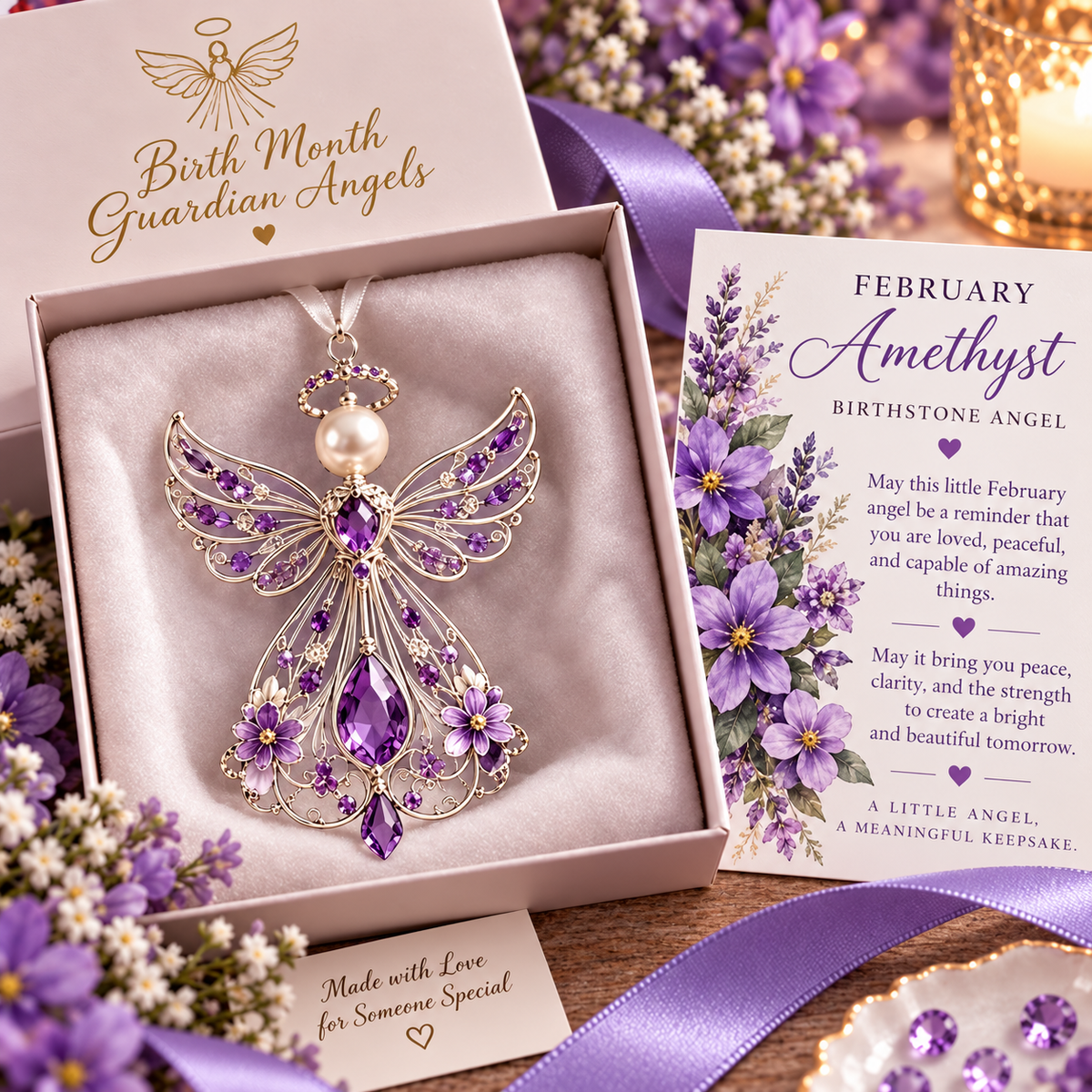 🕊️ Birth Month Guardian Angel Ornament – Not just any angel. Their angel. ✨