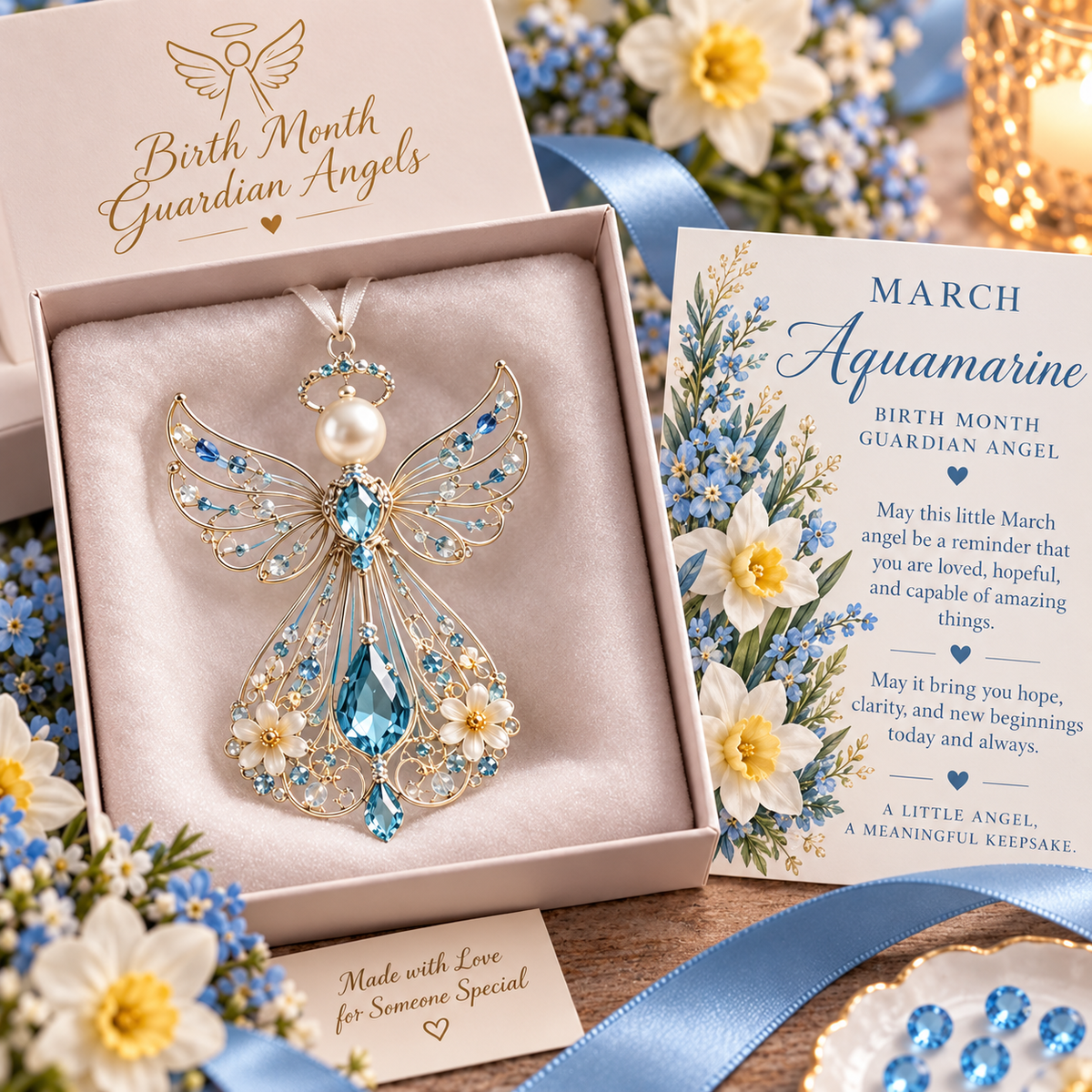 🕊️ Birth Month Guardian Angel Ornament – Not just any angel. Their angel. ✨