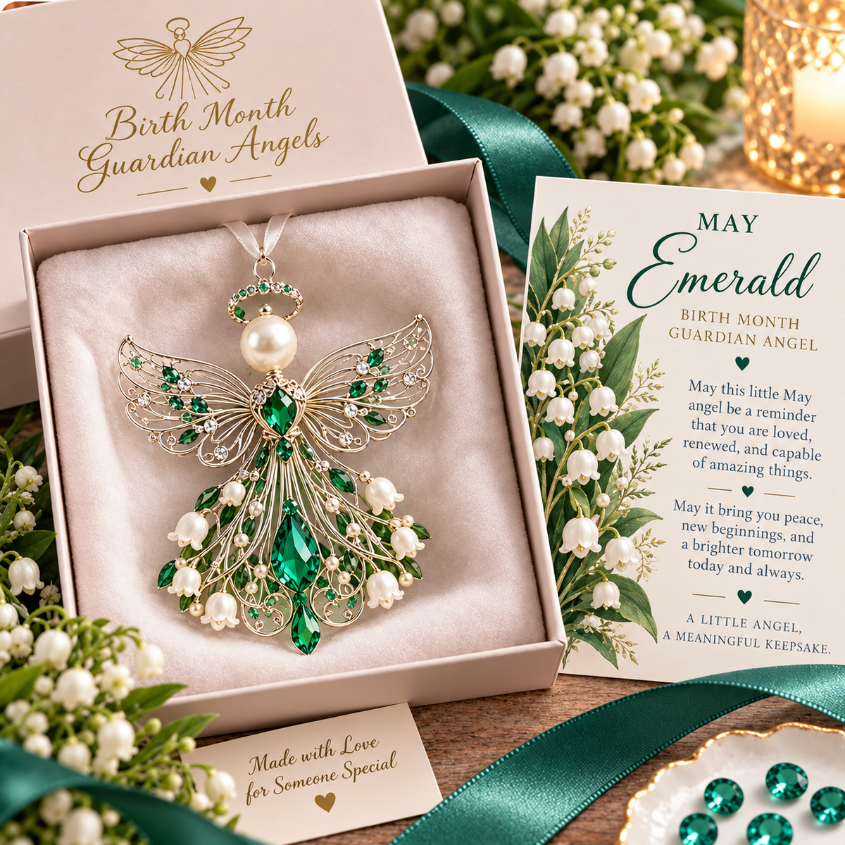 🕊️ Birth Month Guardian Angel Ornament – Not just any angel. Their angel. ✨