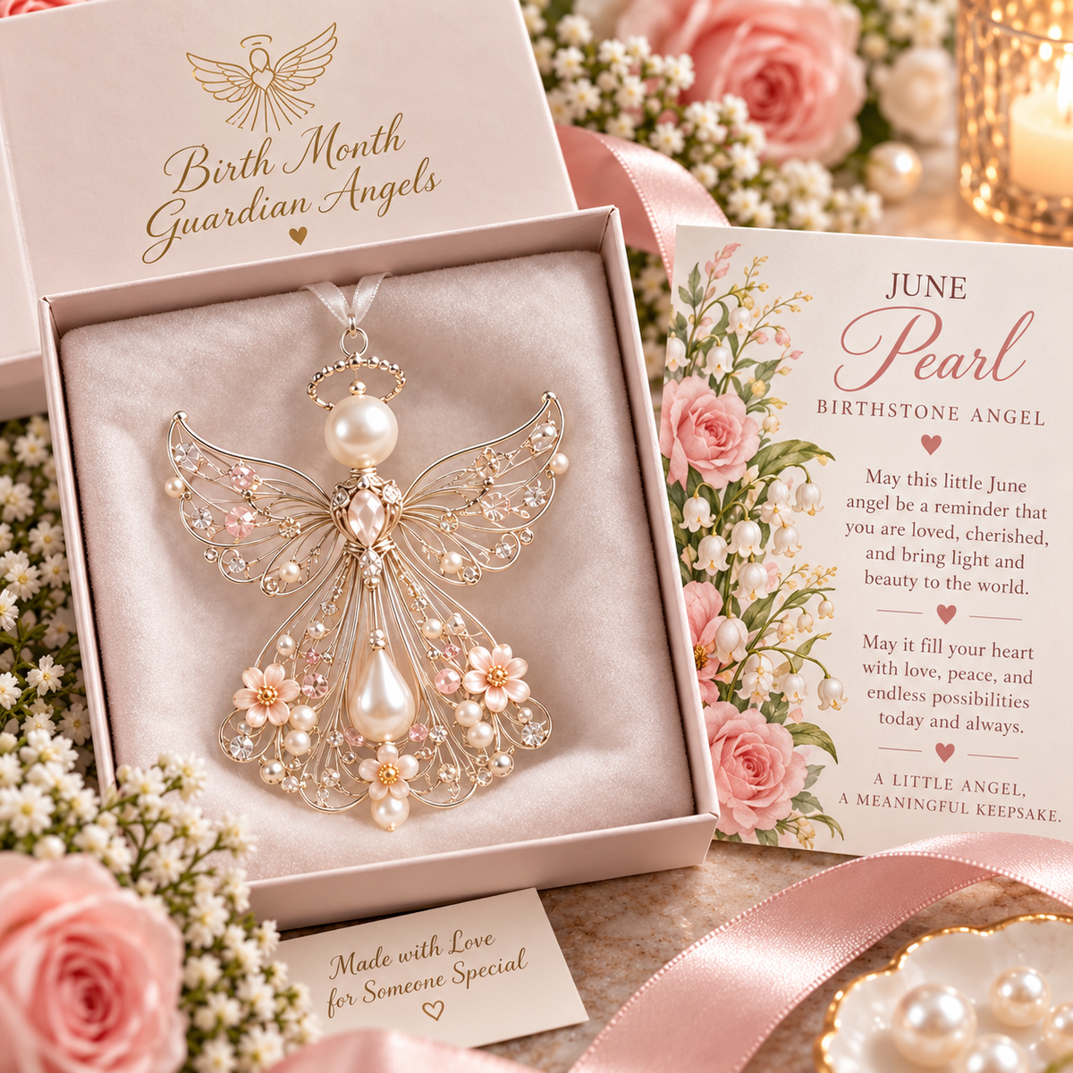 🕊️ Birth Month Guardian Angel Ornament – Not just any angel. Their angel. ✨